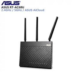 ASUS RT-AC68U AC1900 беспроводной маршрутизатор 1300 Мбит/с + 600 Мбит/с Wi-Fi 802.11ac Wi-Fi маршрутизатор MU-MIMO AiMesh Адаптивная QoS