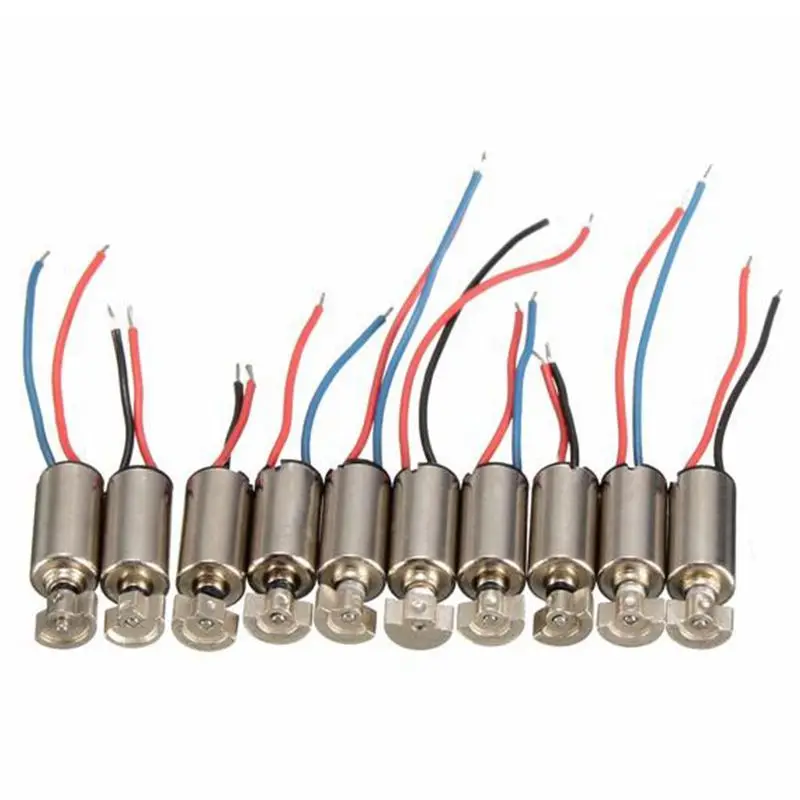 HOT-10Pcs мини сотовый телефон без сердечника вибратор с мотором 4x8mm DC 1,5-3 V RC игрушки
