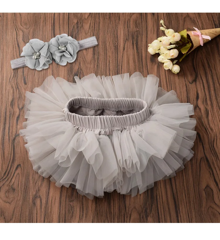 Infant Newborn Fluffy Pettiskirts Tutu Baby Girls Skirts Princess Skirt Party Clothes Tulle Bloomers Diaper Cover Baby Outfits