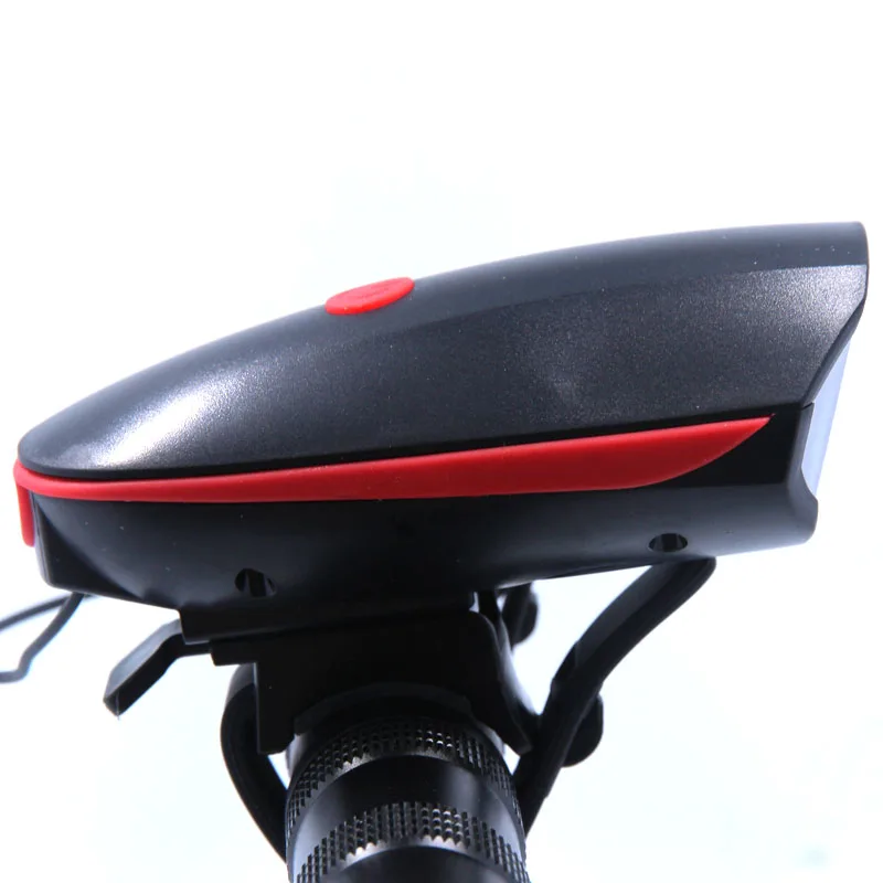 2 IN 1 LED Bike Light With electric Bell trembler buzzers horn switch Cycling Bicycle Lamp Battery Built-in USB Charging