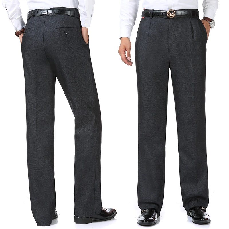 Grosir Ayah Memakai Celana Pria Celana Panjang Penuh Lurus Formal Harga Musim Gugur Ritsleting Zip Ukuran 30 36 38 40 Celana Kasual Aliexpress