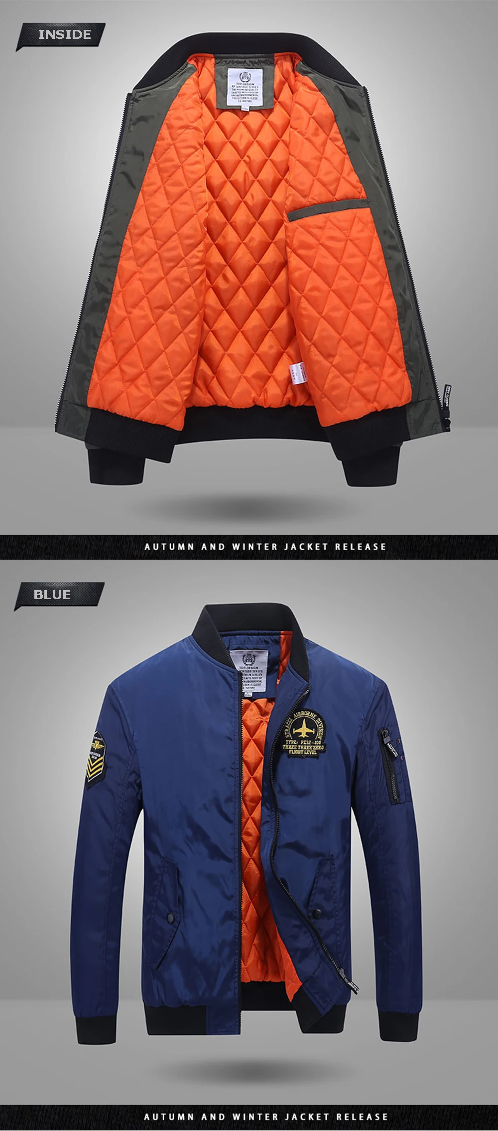 Мужская куртка-бомбер, Мужская теплая тактическая куртка, военная бейсбольная куртка Winbreaker, зимняя синяя куртка на заказ, мужские Патриоты