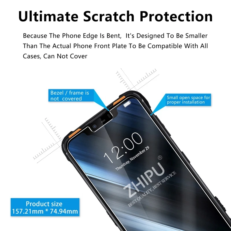 Закаленное стекло Для Doogee S90 Pro 6 18 &quotЗащитное для экрана 2.5D 9H Премиум защитная