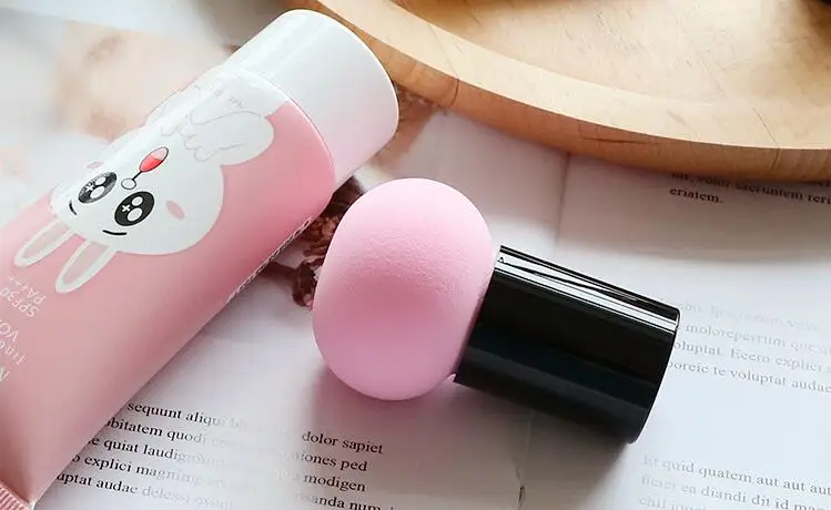 Губка Puff Грибная головка для сухой и влажной BB крем-основа