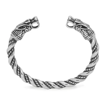

Nordic Viking Norse Dragon Scandinavian Bracelet Men Wristband Cuff Bracelets with valknut gift bag
