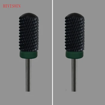 

2 Pcs/Lot Black Ceramic Nail Drill Bit - Lager Smooth Top Bit - C (1101.066)