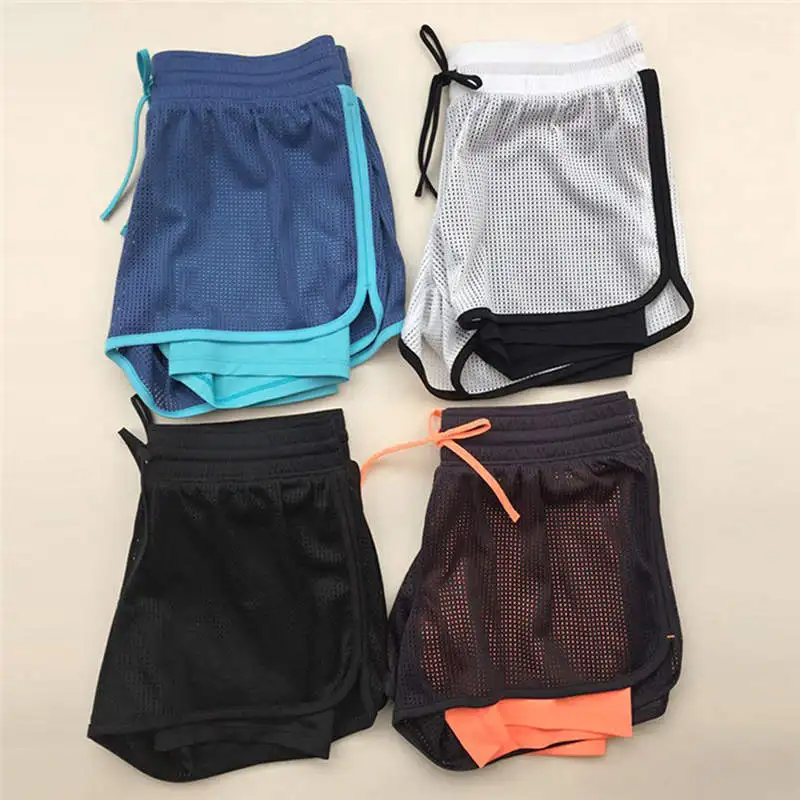 

JAYCOSIN Ladies Women's Sports Shorts Anti Emptied Short Pants for Gym and Outdoor Fitness Body Mid waist Female Stretch Shorts