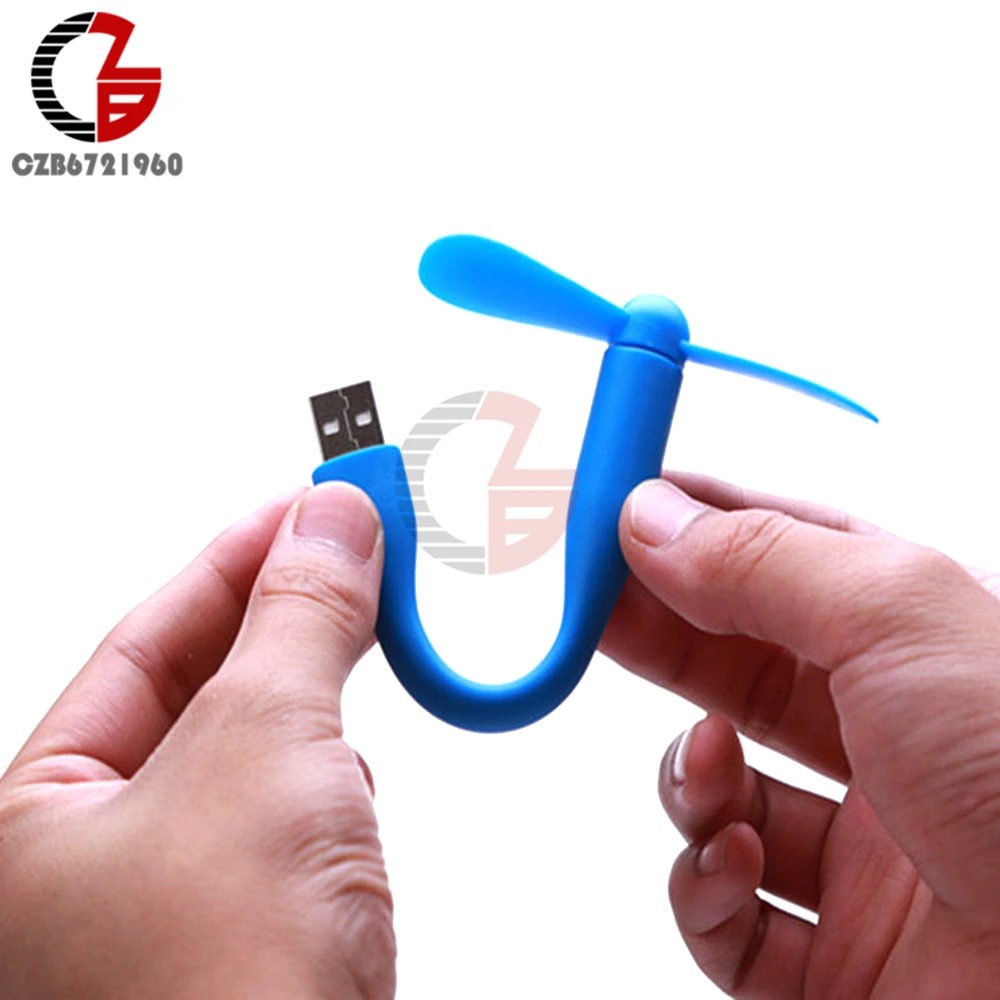 Портативный Гибкий мини вентилятор охлаждения USB для ноутбука настольного