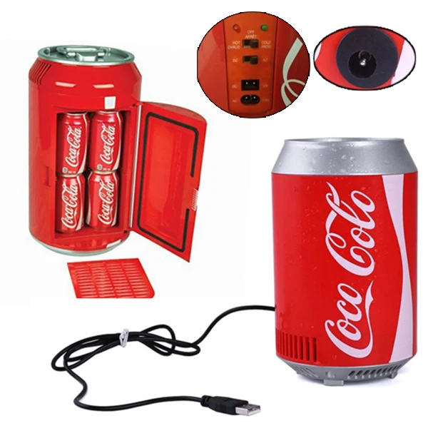 

Portable Mini Fridge Electric Icebox Mini Car Refrigerator USB Charging Cable 5V 8W Summer Cars Travel Camping Multi-Function