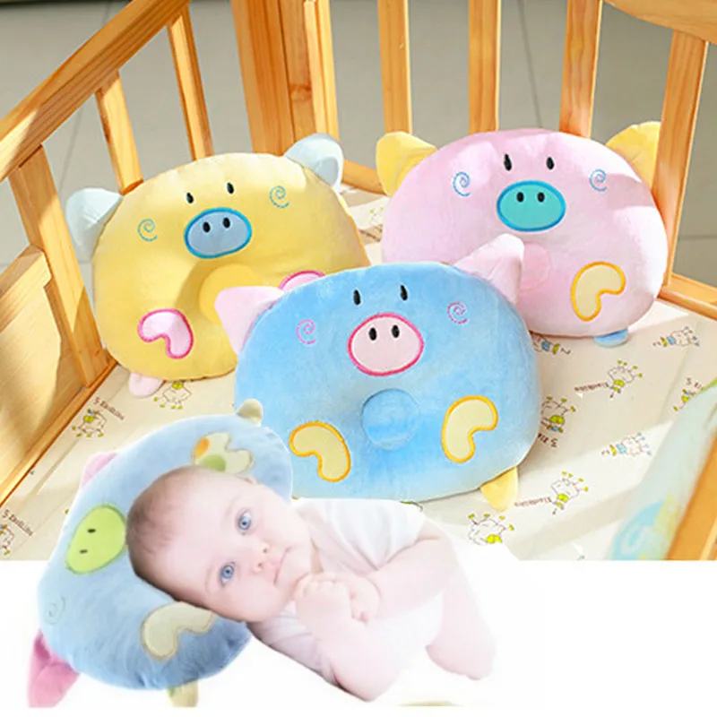 Милая детская подушка со Свинкой, подушка для защиты головы новорожденного, детское постельное белье, подушка для кормления малыша, позиционер для сна, анти-рулон
