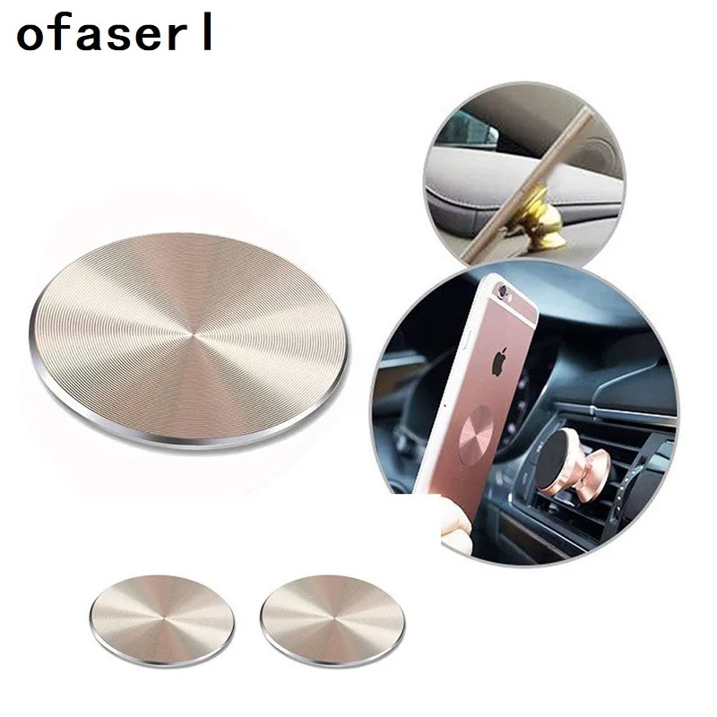 

ofaserl Original Metal Plate Circular Square Iron Plate With 3M adhensive Specially Used For Magnetic Car Phone Holder Accessory