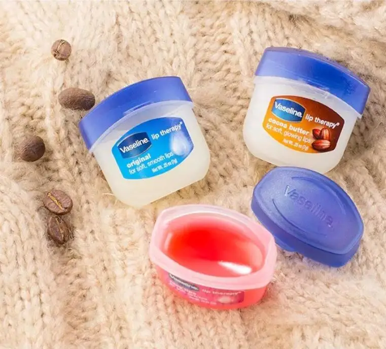 Harga Makeup Bibir Perawatan Vaseline Lip Therapy Petroleum Jelly Lip Balm Asli Cocoa Brulee 7G 0.25 Oz Lipstik 4 Pcs set