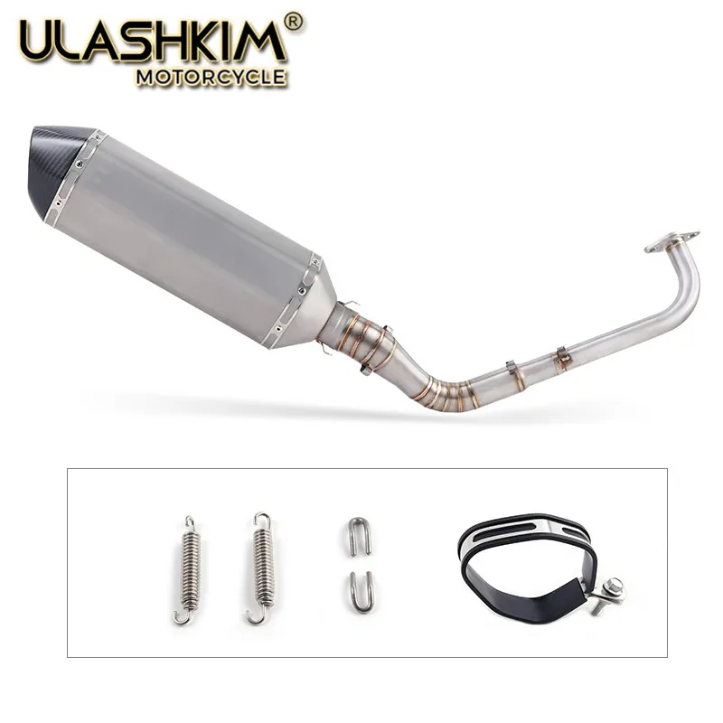 

Motorcycle Full Exhaust System Slip On For yamaha NMAX155 NMAX 155 2015-2017 Front Middle Link Pipe Muffler