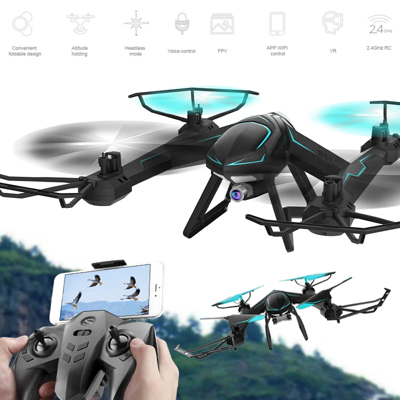 Drone 2.4 ГГц 4 канала 6 оси HD 0.3/2.0mp Камера WI-FI FPV-системы парение высота держать фотографии Дистанционное управление quadcopter самолета