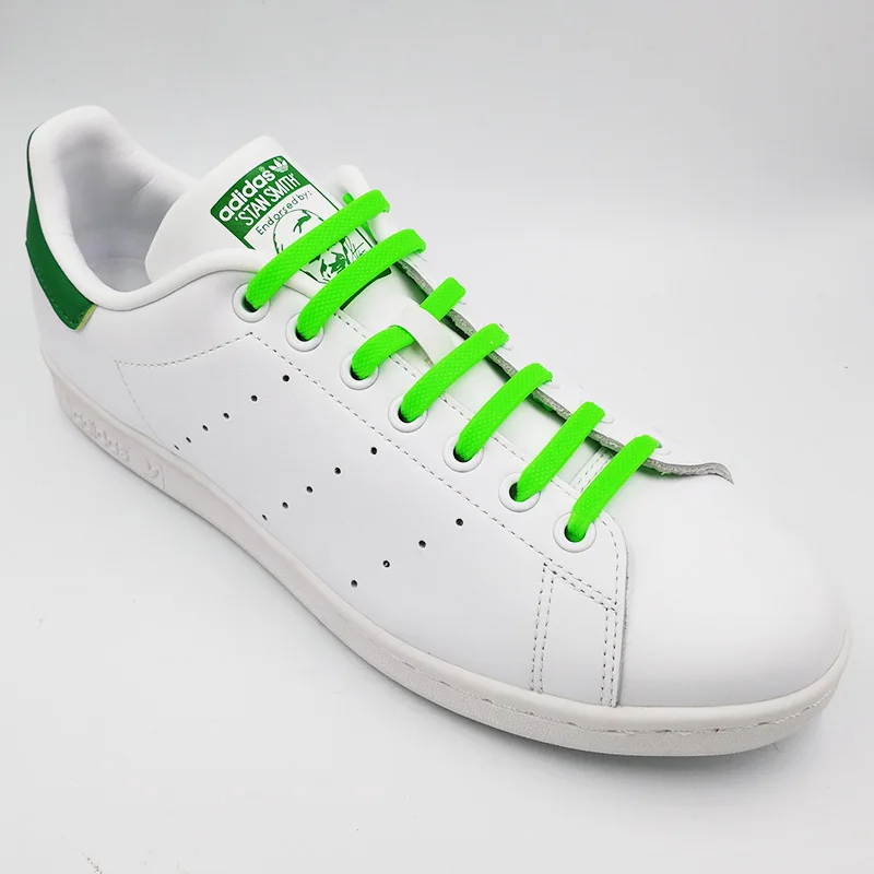 White Color Elastic Shoelaces Creative Lazy Silicone Laces No Tie Rubber Lace
