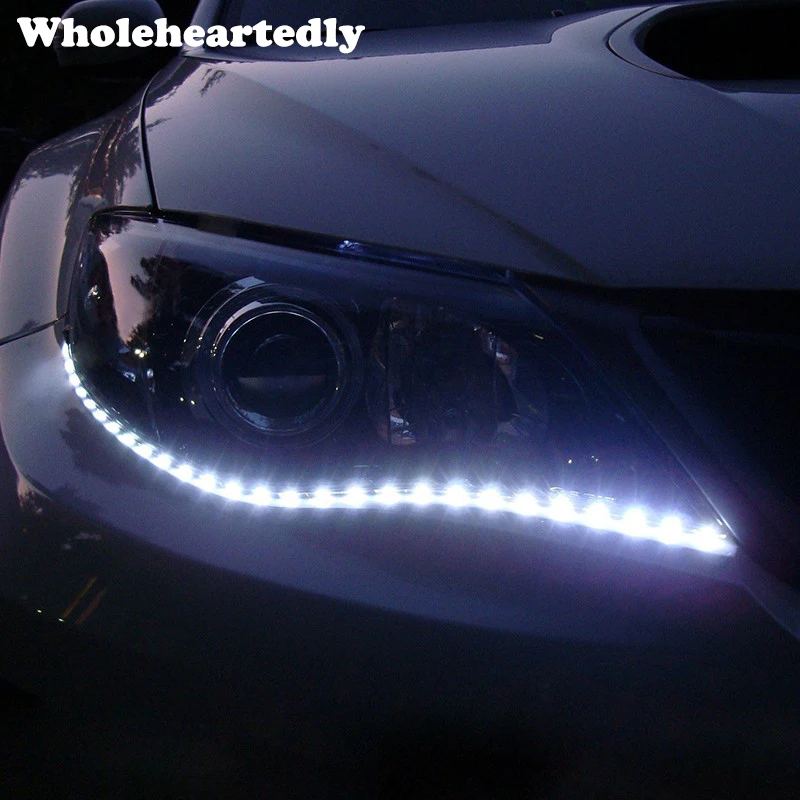 2pcs Car LED Strip Light DRL Light Waterproof Car Auto Decorative Flexible LED Strip 30cm 15SMD Car LED Daytime Running Light 2pcs Car LED Strip Light DRL Light Waterproof Car Auto Decorative Flexible LED Strip 30cm 15SMD Car LED Daytime Running Light