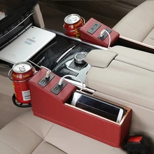 Автомобильные принадлежности, Вшитая коробка для хранения, многофункциональная автомобильная внутренняя коробка для хранения, коробка для хранения USB