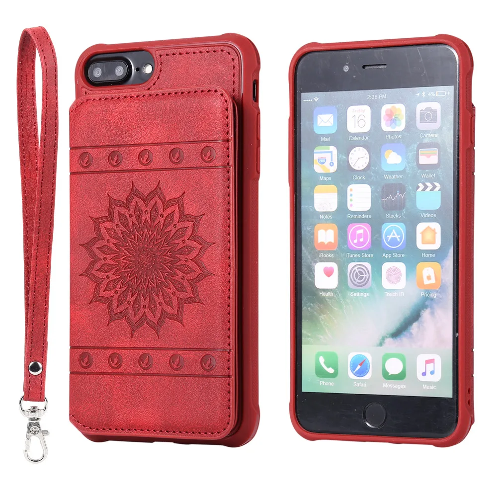 Чехол для Coque iphone 5 5s se 6 6S 7 8 plus 6SP роскошный чехол кошелек из искусственной кожи