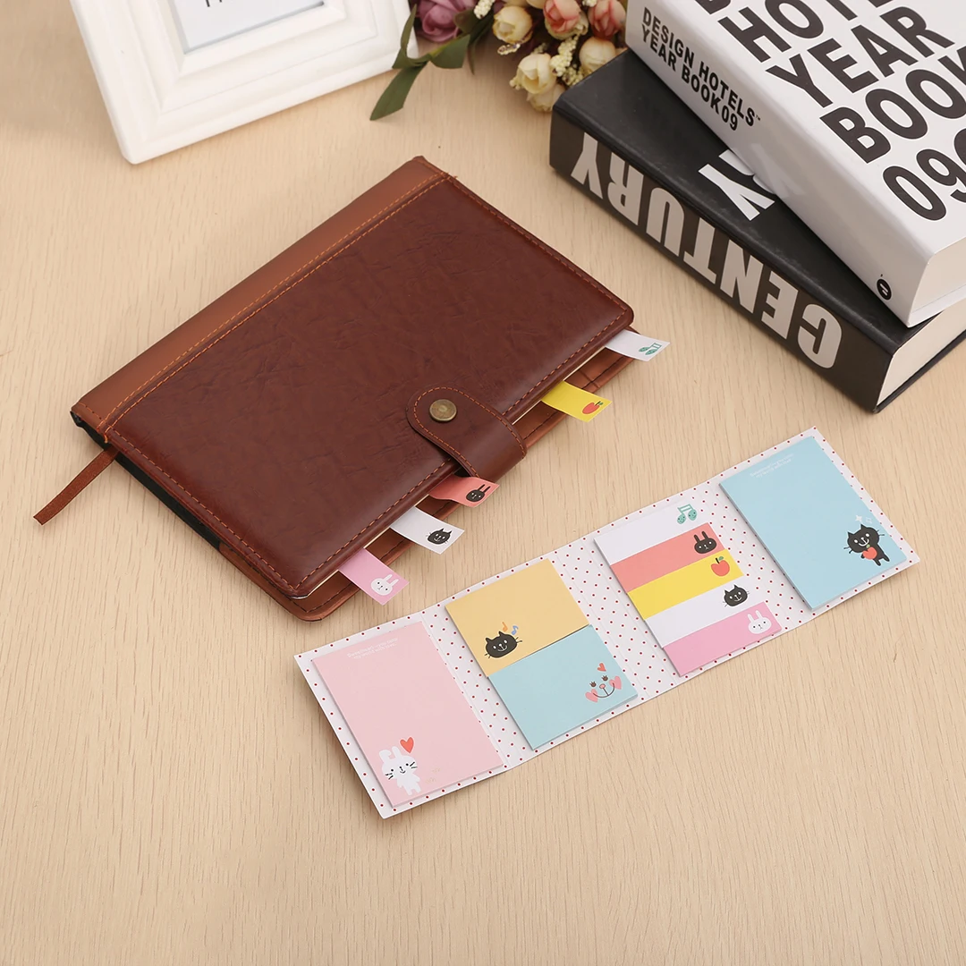 1pc Cartoon Sticker Animals Sticky Notes For Kids Bookmark Marker Memo Index Tab Flags