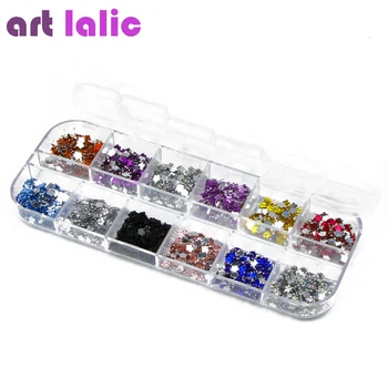 

3000Pcs Nail Art Rhinestones Gems Decoration Glitters Case Gel Polish Varnish DIY Flower Cyrstals