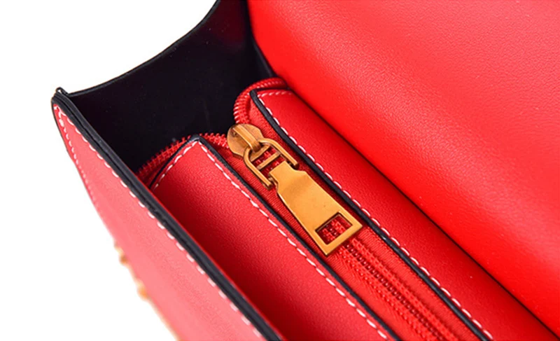 Fashion Women Handbag Lion Head Lock Small Square Pack Crossbody Shoulder Feamle Tote Bags Ladies Casual Rivet Wallet SS0419 (18)