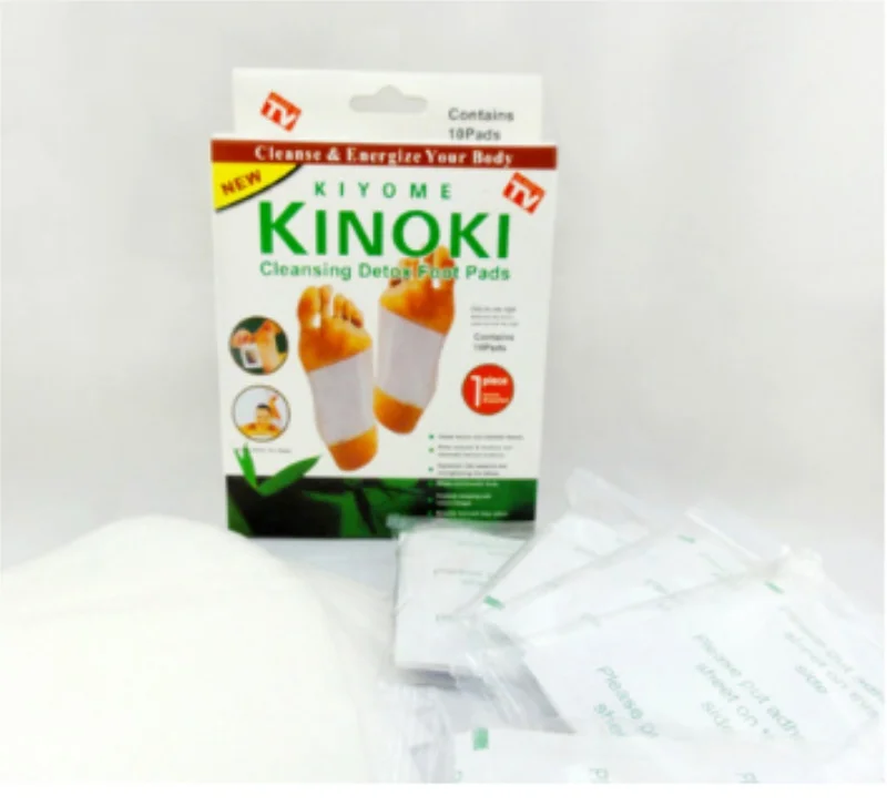 Kinoki Детокс Патчи для ног колодки тела токсинов похудения очищающий гербалклей/dhl
