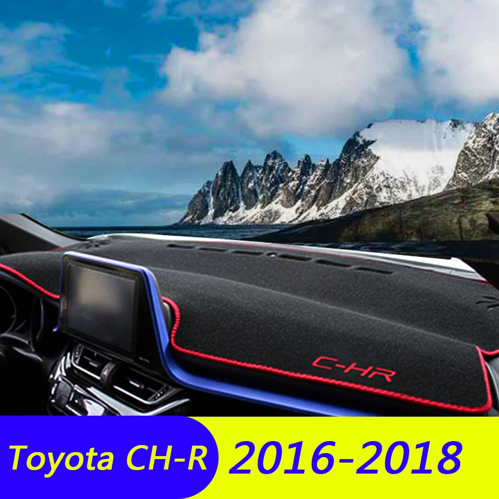 

Car Dashboard Cover Dash Mat Dash Pad DashMat Carpets ANti-UV NON-Slip For Toyota CHR C HR C-HR 2016 2017 2018 2019 Accessories