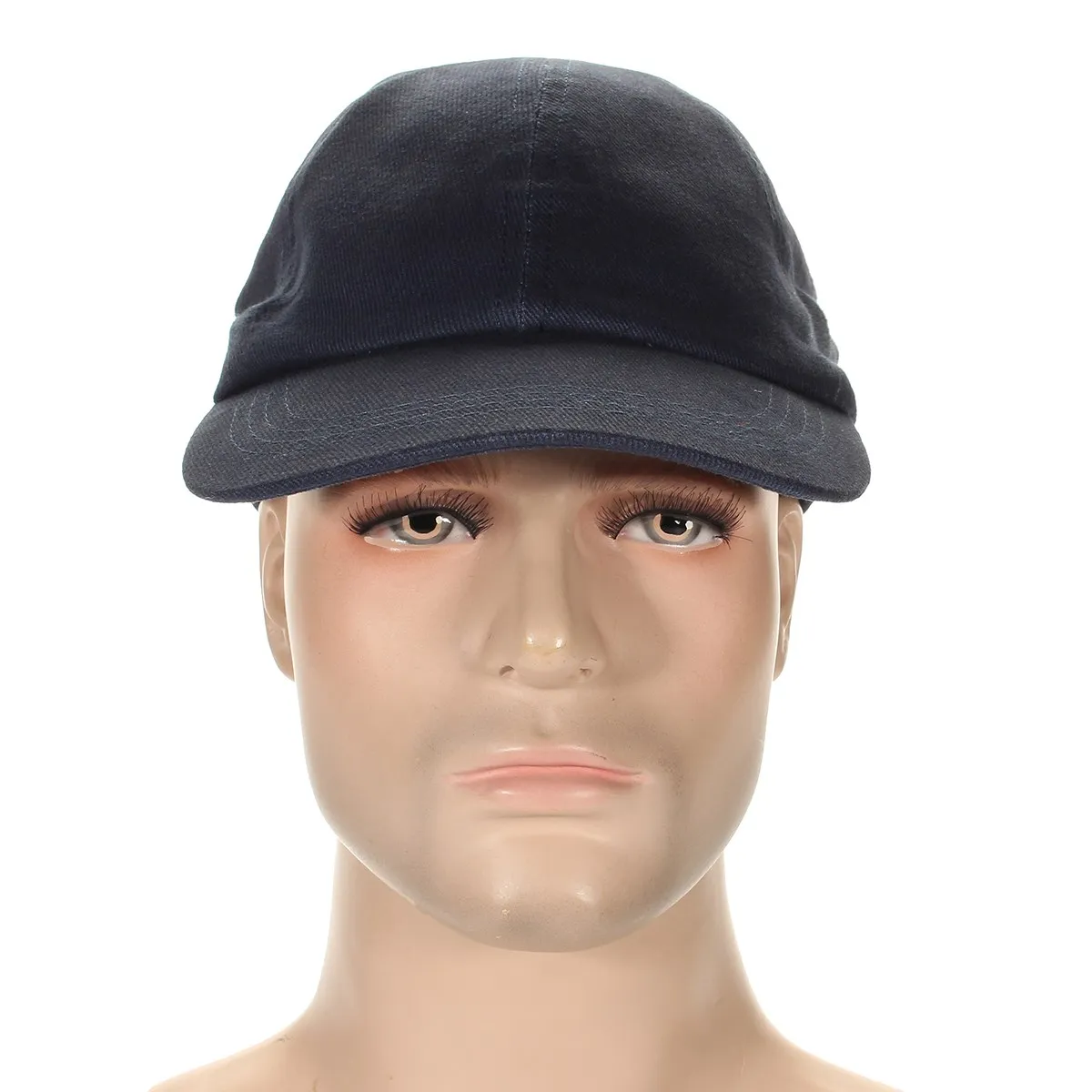 baseball cap on head