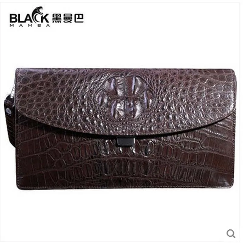 

2018 heimanba crocodile men clutch bag more screens young man hand bag gift - 2 luxury men bag