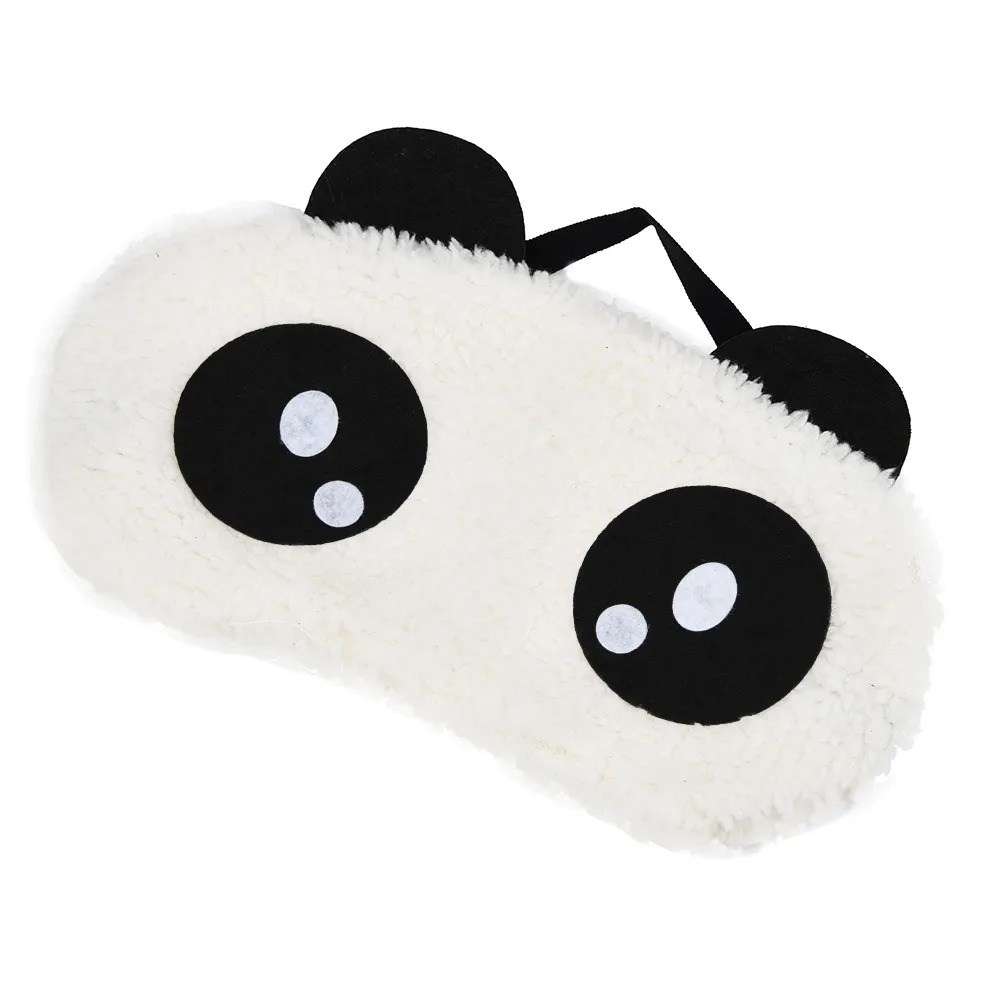 OutTop Новое поступление 1 шт. сна маска для сна Nap Крышка завязанными глазами лицо белый панда затенение сна хлопок очки помощи Релакс#3,1 - Цвет: Белый