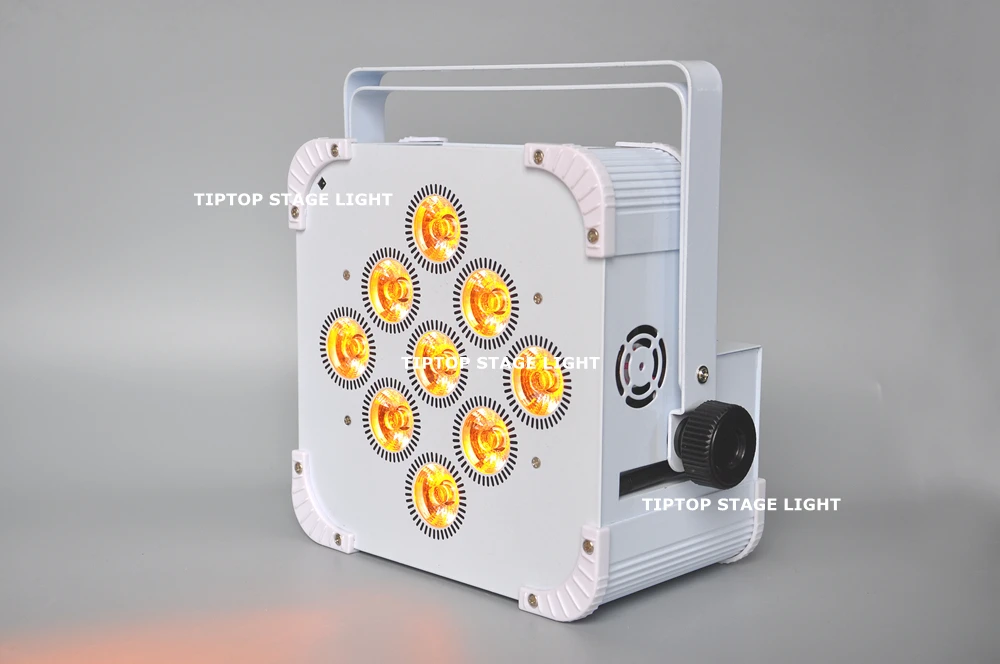TIPTOP 10 блок TP B07 большой ЖК экран 9x18W беспроводной Led Par свет 13200MAH литий