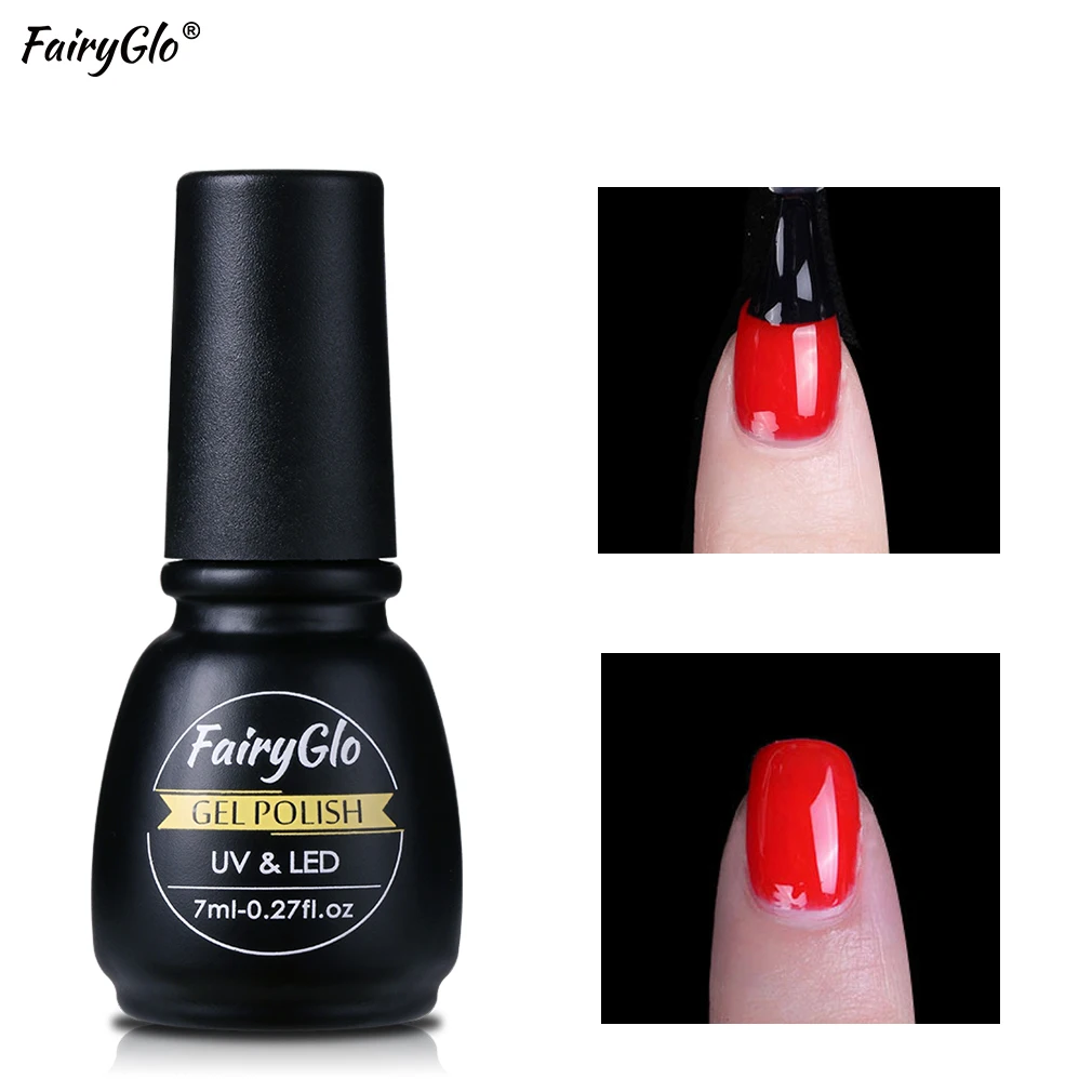 

FairyGlo Reinforce Gel Nail Polish 7ML Varnish UV LED Gel Strengthen Soak Off UV LED Protect Nail Long Lasting Natural Resins