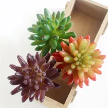 Мини-суккуленты экзотические Искусственные цветы поддельные суккуленты украшения стола Миниатюрный Сад домашний садовый декор трава декоративная