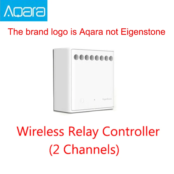 

Original Xiaomi Mijia Aqara Two-way control module Wireless Relay Controller 2 channels Work For Mijia APP and Home kit