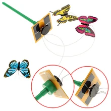 ABWE Лучшие продажи на солнечных батареях 3 шт танцы Летающие бабочки с палкой для сада двора растительного декора