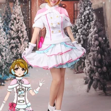 Люблю жить! Коидзуми Hanayo снег ореол форма Косплэй костюм