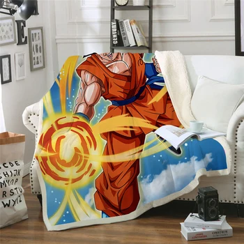 

Catch The Dragon Ball Print Sherpa Blanket Couch Quilt Cover Travel Bedding Outlet Velvet Plush Throw Textile Blanket Bedspread