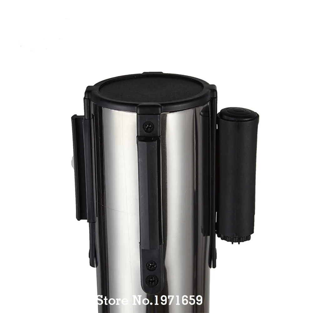 with 3M belt stainless stell railing barrier for security guard area