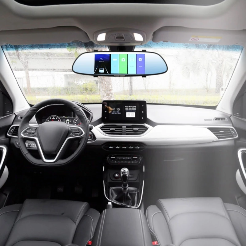 

7inch touch screen Car DVR 1080P Dual Lens Car Cameras Rearview mirror Loop record Car Recorder Dash cam