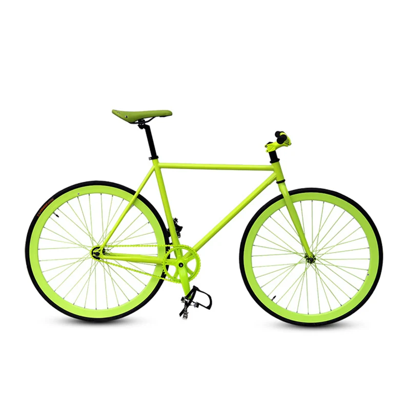 Flash Deal fixie Bicycle Fixed gear bike 700C track bike  30mm Rim  52cm  48cm FRAME  Road Bike with Front  V brake 2