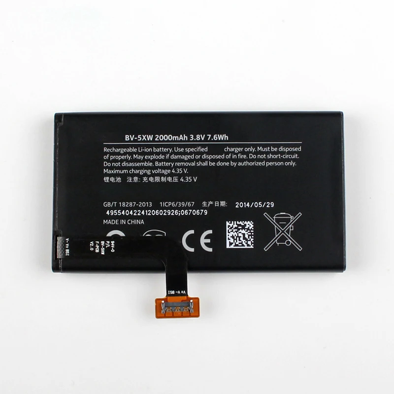 

New Original Nokia BV-5XW phone battery for Nokia Lumia 1020 EOS BV5XW 2000mAh