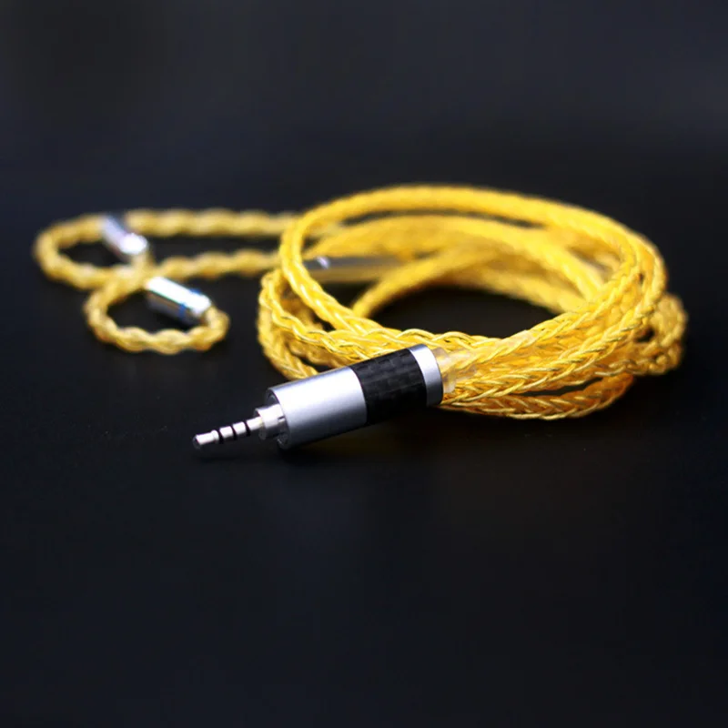 

New 8 Core Silver Plated Cable 2.5/3.5/4.4mm Balanced Cable With MMCX/2pin Connector For LZ A5 HQ5 HQ6 kz zs10 ZS6 ZSR