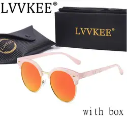 Lvvkee Роскошные брендовые солнцезащитные очки поляризованные женщин 2018 мужчин или Леди Ретро d Jade солнцезащитные очки Ким Кардашян