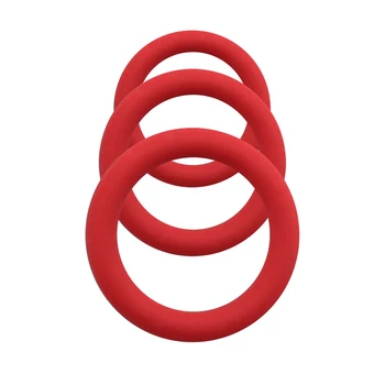 3pcs/set Silicone Durable Penis Ring Adult Men Ejaculation Delay Cock Ring Lasting Firmer Longer Erection Cockring Male Sex Toys 3
