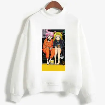 

New Hoodies Sweatshirt Autumn Winter Kawaii Long-Sleeved Fleece KPOP Vogue Harajuku Funny Cartoon Print Pullovers Women Tops