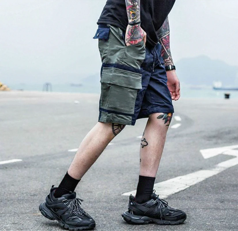 Мужские спортивные шорты для фитнеса, комбинезоны, шорты для улицы, модные шорты для бега, штаны, шорты в стиле хип-хоп