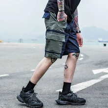 Мужские спортивные шорты для фитнеса, комбинезоны, шорты для улицы, модные шорты для бега, штаны, шорты в стиле хип-хоп