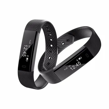 

Bluetooth 4.0 Smart Bracelet Fitness Watch Alarm Clock Step Counter ID115 Smart Wristband Sport Sleep Tracker Monitor Track