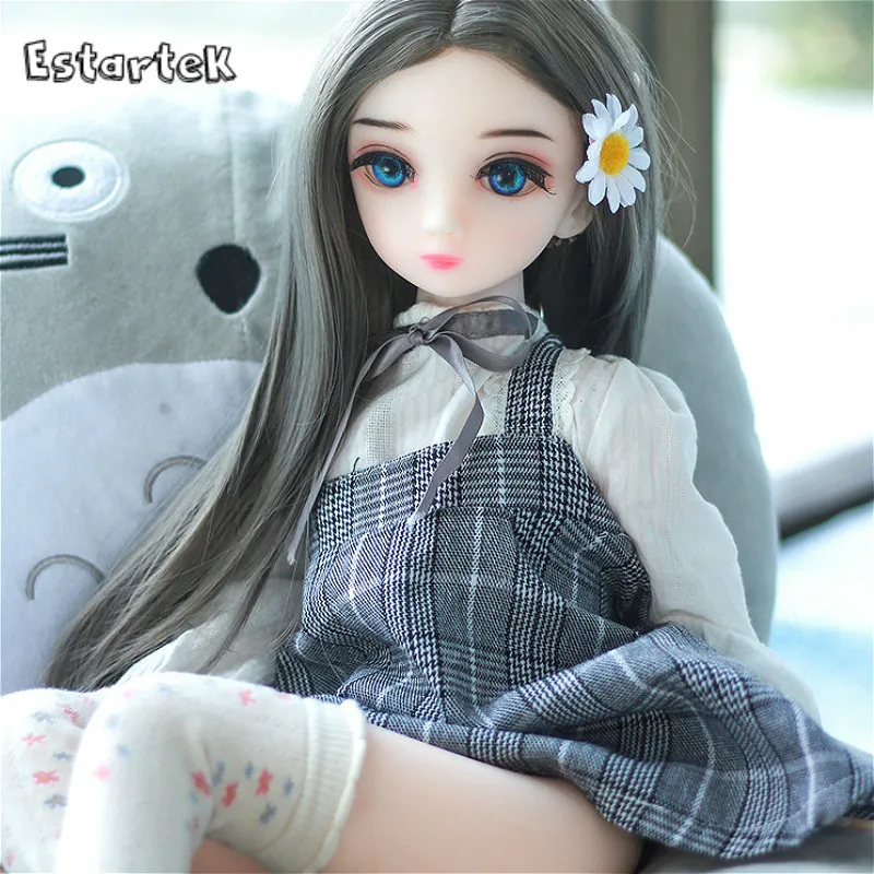 

Estartek 1/3 High Quality Sexy Soft TPE Silicone Doll 65cm Lovely Anime Head Sky with Small Chest Full Set