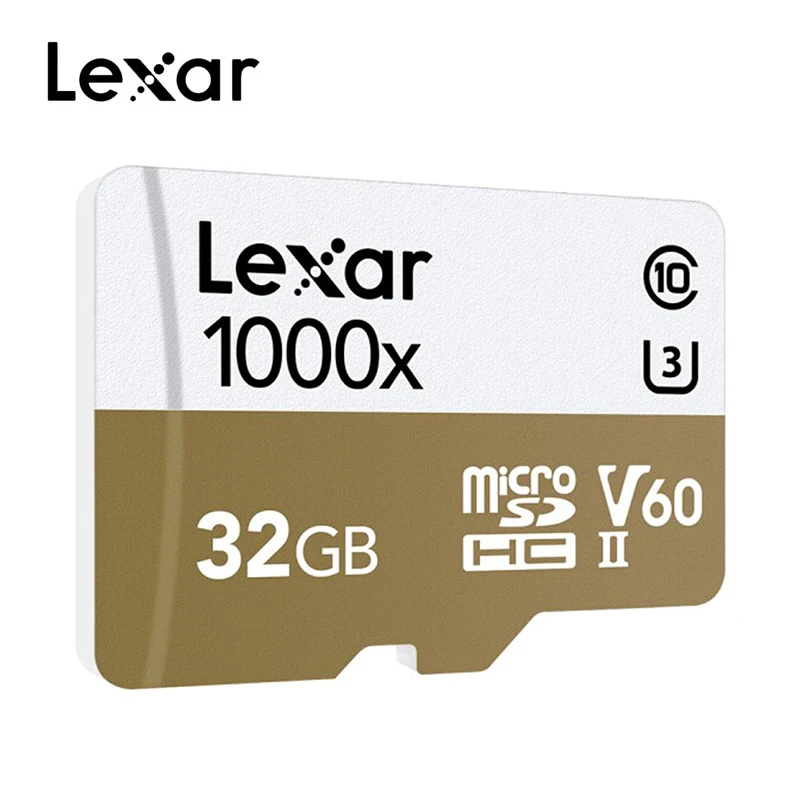 Купить Оригинальный Lexar 1000x Micro SD класса 10 32 ГБ, 64 ГБ и 128 ГБ micro SDXC tf чтения карт памяти UHS для Drone видеокамер Спорт 150 МБ с.